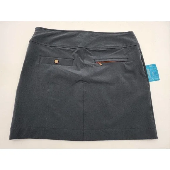 NWT TITLE NINE Gray Athleisure Skirt Front Pocket Women's Size 8 - Picture 4 of 11